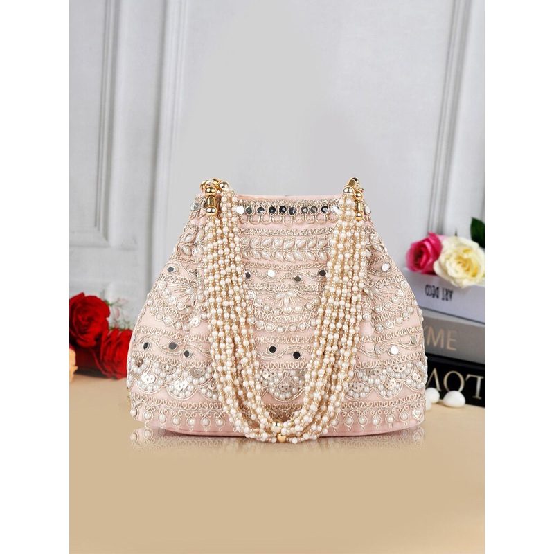 PLANX Embroidered Potli Clutch