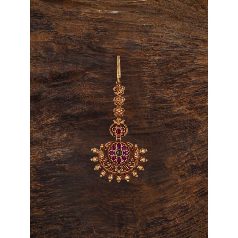 South Temple Jewellery Gold Plated Maang Tikka