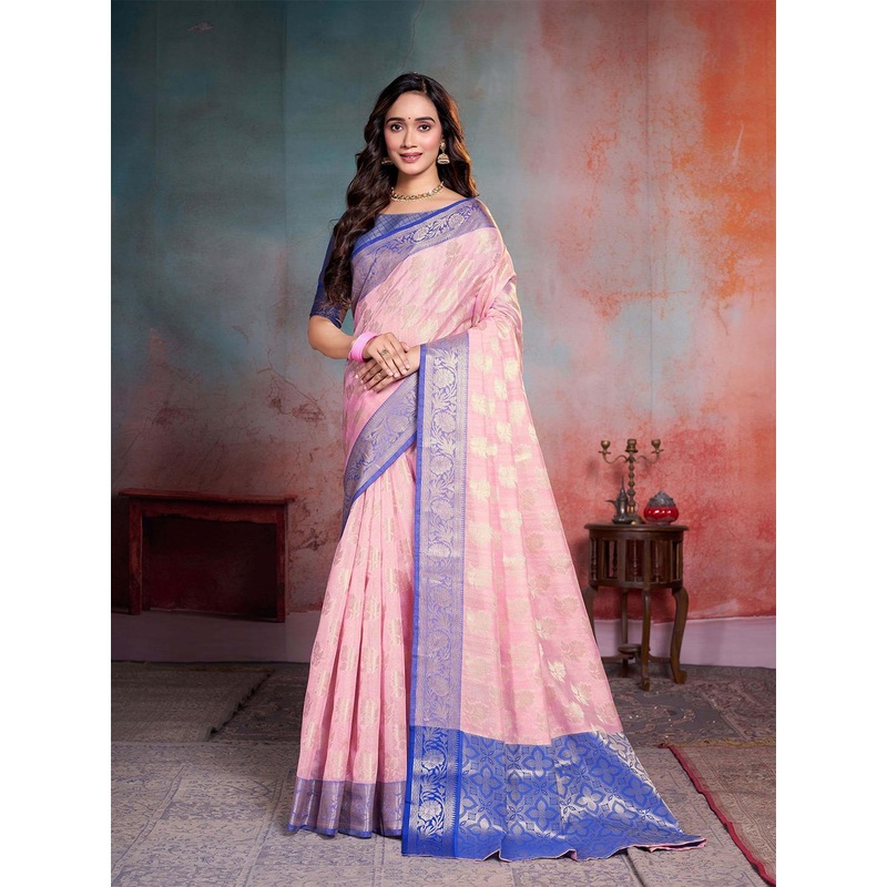 Garden Vareli Woven Design Zari Art Silk Banarasi Saree