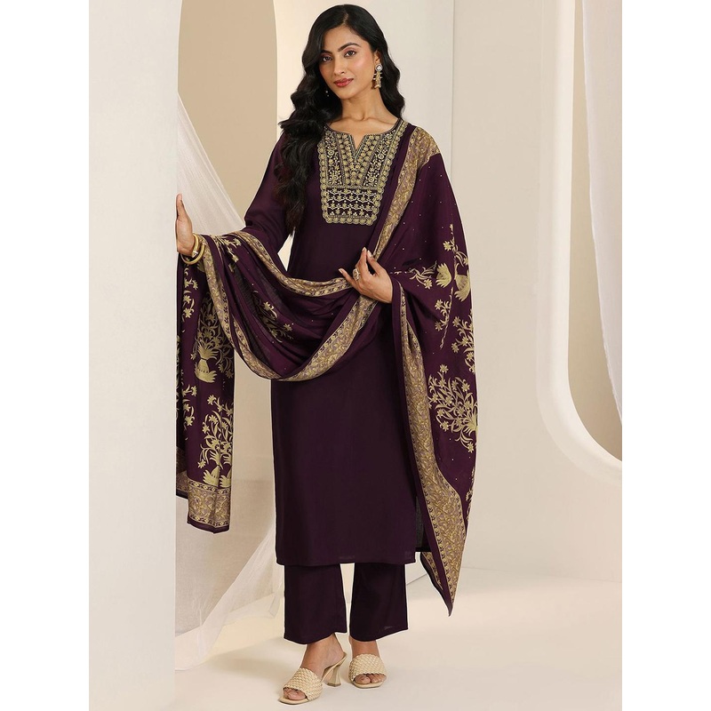 Libas Women Ethnic Motifs Printed Kurta with Trousers & Dupatta