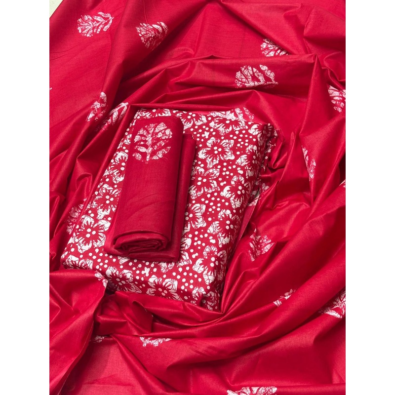 Ravi Janki Suit & Sarees Printed Pure Cotton Unstitched Dress Material