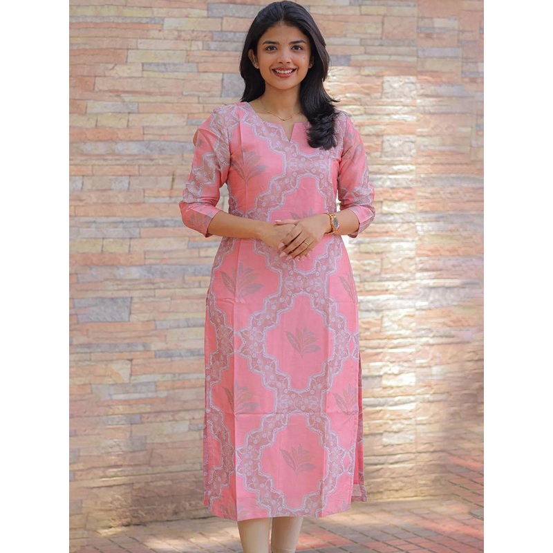 Sun Fashion And Lifestyle Women Floral Printed Daily Straight Kurta