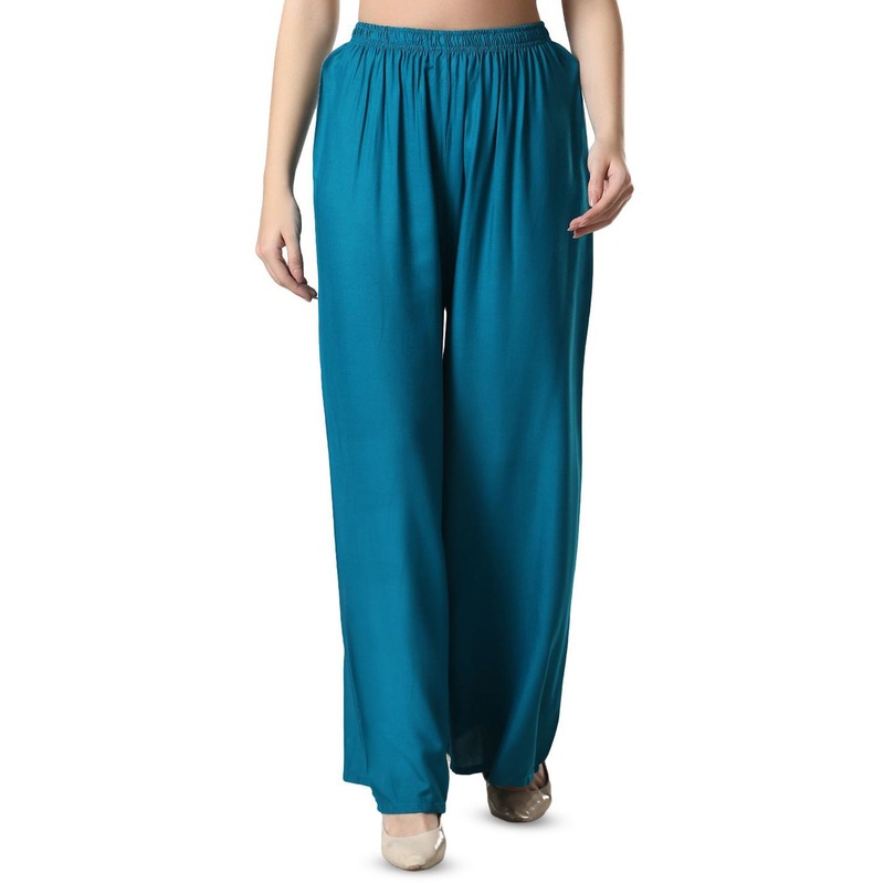 Aartej Women Solid Straight Palazzos