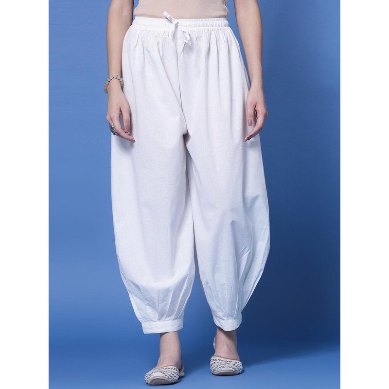 Clora Creation Mid-Rise Loose Fit Pure Cotton Afghani Salwar