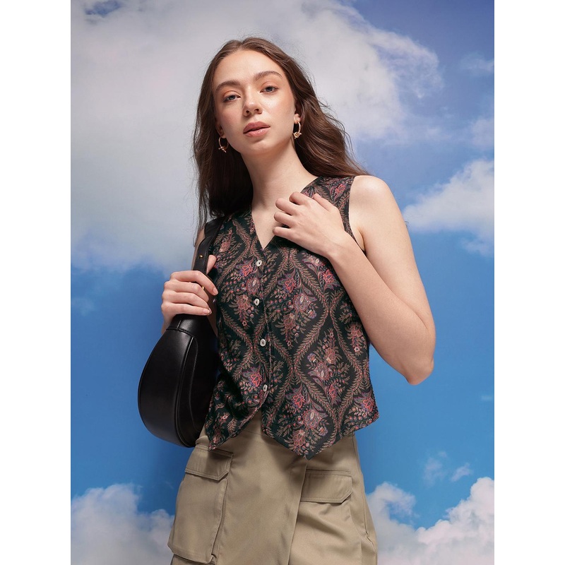 CORSICA Indie Floral Printed Vest