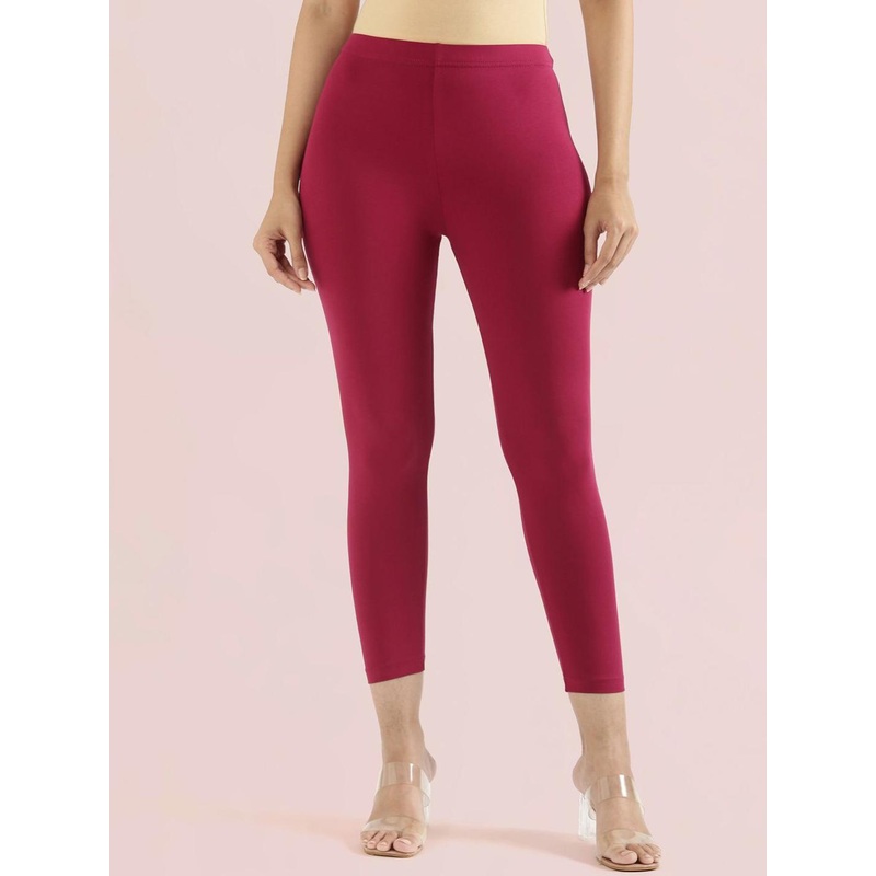 Go Colors Women Cotton Three Fourth Length Leggings