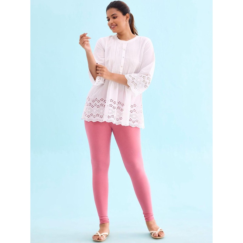 Go Colors Women Solid Slim-Fit Ankle-Length Leggings