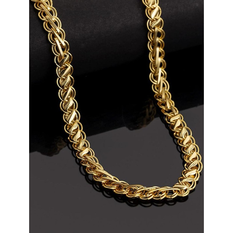 SANAA CREATIONS Unisex Gold-Plated Statement Chain