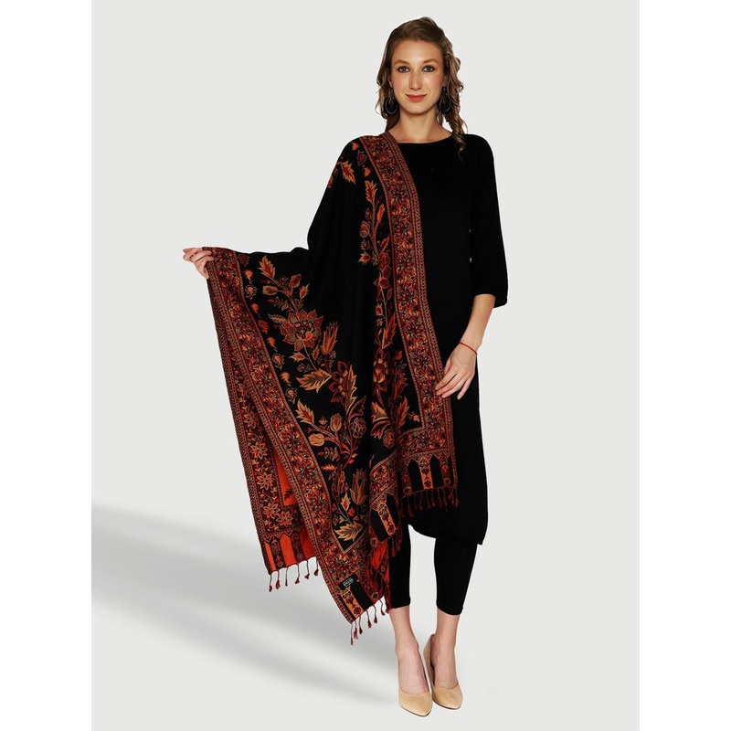 SWI Stylish Women Wool Woven Design Stole