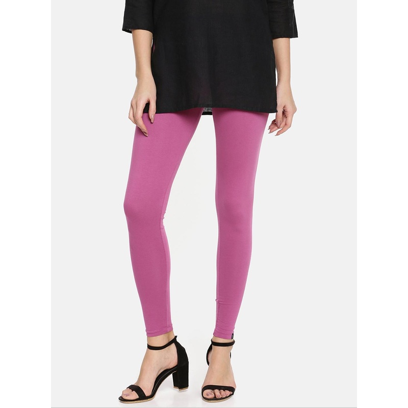 TWIN BIRDS Women Solid Super Stretch Cotton Ankle Length Leggings