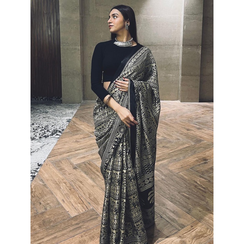 KALINI Ethnic Motifs Printed Saree