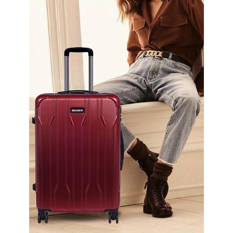 Killer Set Of 2 Hard-Sided Large Trolley Bag