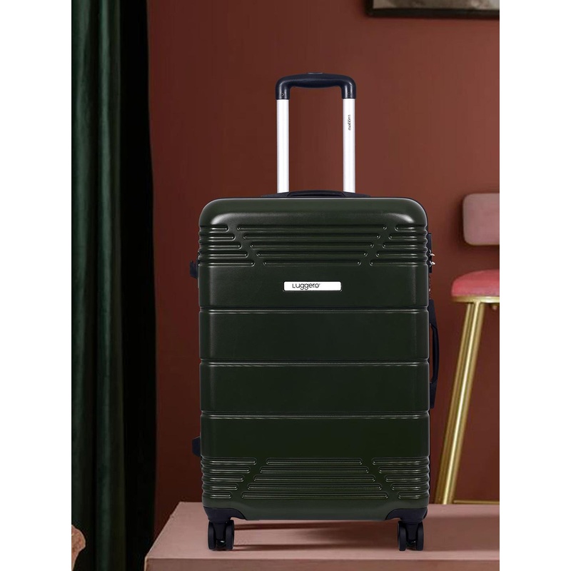 Luggero 360-Degree Rotation Textured Cabin Trolley Bag