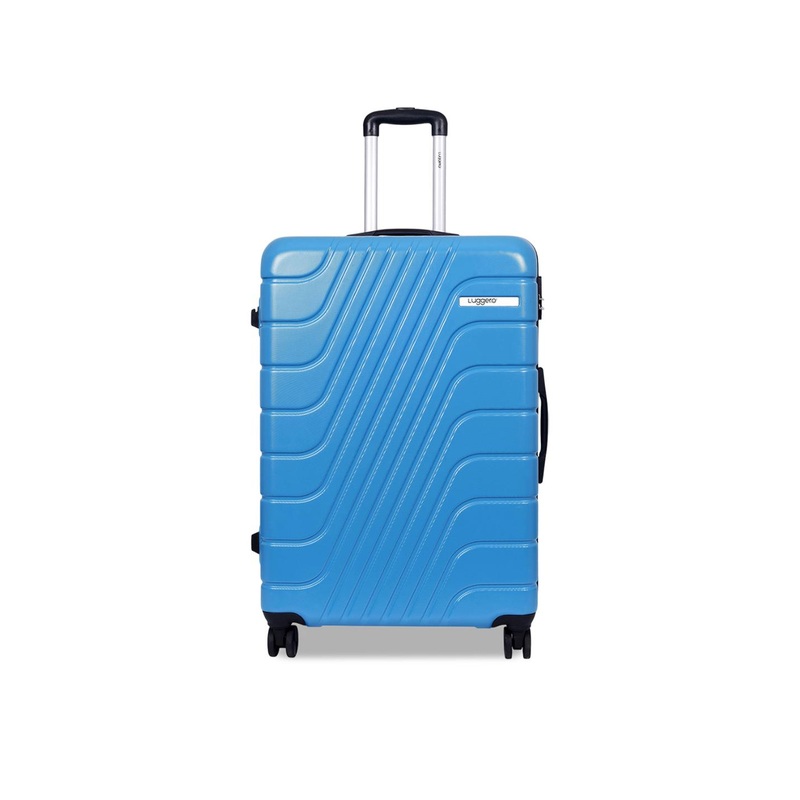 Luggero 360-Degree Rotation Textured Hard-Sided Large Trolley Bag
