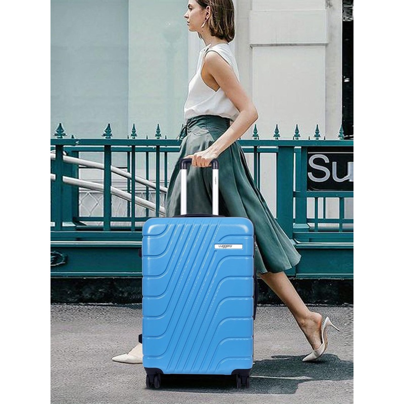 Luggero Hard-Sided 360-Degree Rotation Cabin Trolley Suitcase