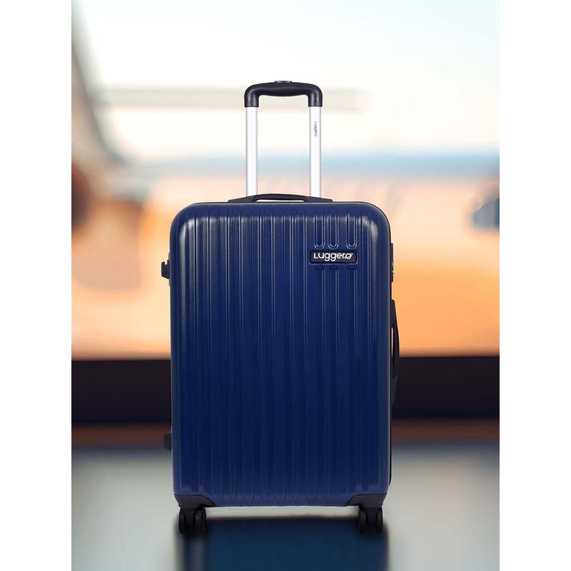 Luggero Textured Hard-Sided Medium Trolley Bags