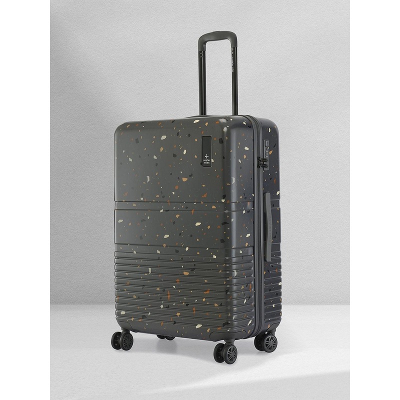 Nasher Miles Terrazzo Polycarbonate Large Grey Trolley Bag  – 28 inch (75cm)