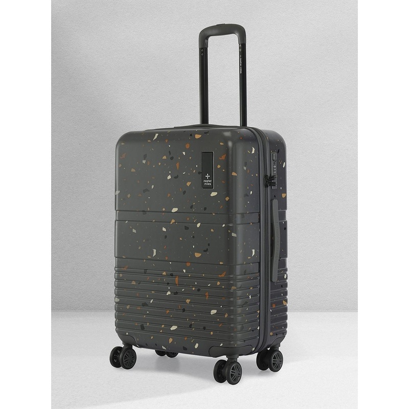 Nasher Miles Terrazzo Polycarbonate Medium Grey Trolley Bag – 24 inch (65cm)
