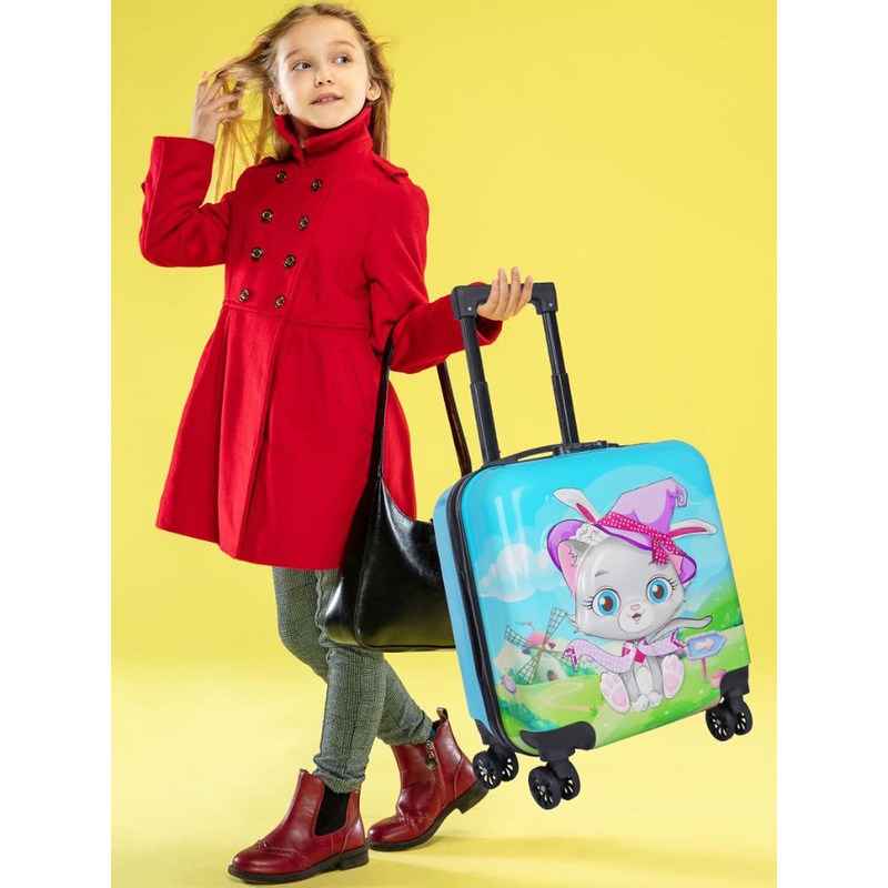 Polo Class Printed Hard Sided Trolly Suitcase Up to 50 Litres