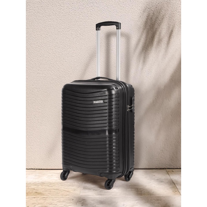 Roadster Self Striped Cabin Trolley Suitcase 35 Litres