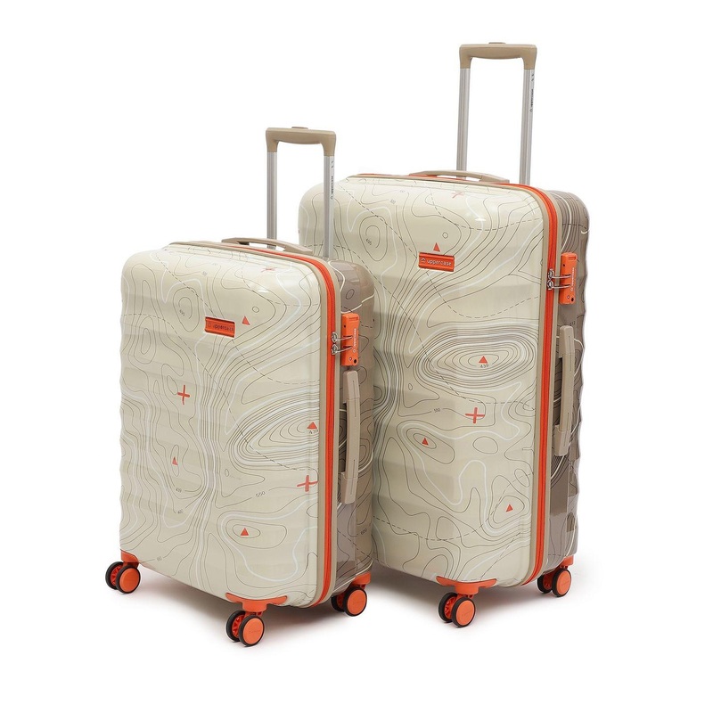 uppercase Topo Set Of 2 Printed Hard-Sided Trolley Bag