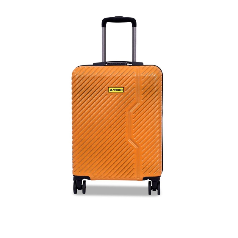 WROGN Striped Hard-Sided Cabin Trolley Bag