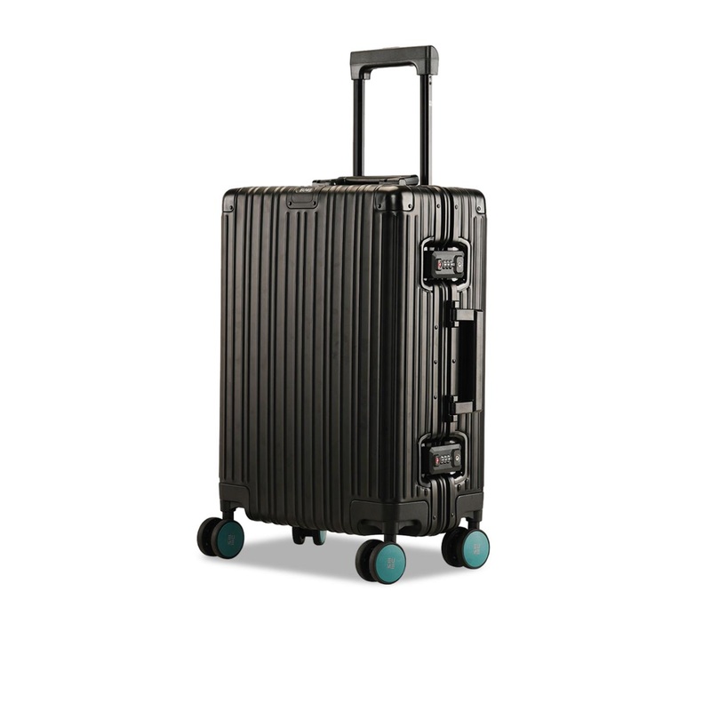 EUME Hard Sided Textured Cabin Trolley Suitcase