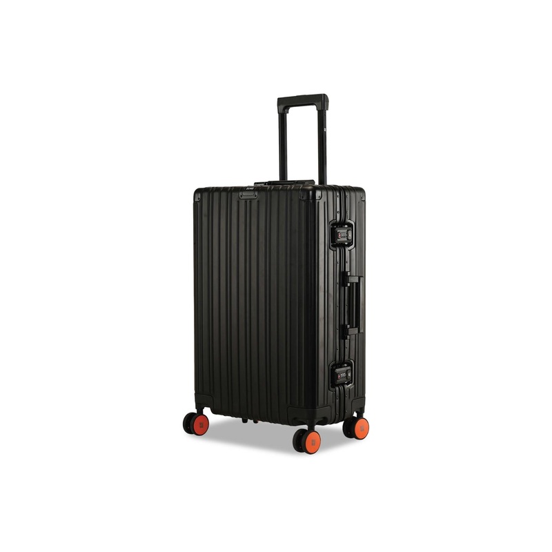EUME Textured Hard-Sided Medium Trolley Bag