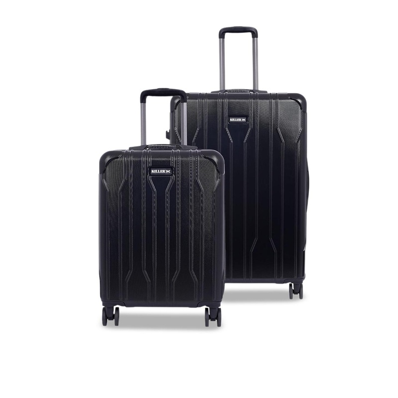 Killer Set Of 2 Hard-Sided Large & Cabin Trolley Suitcase
