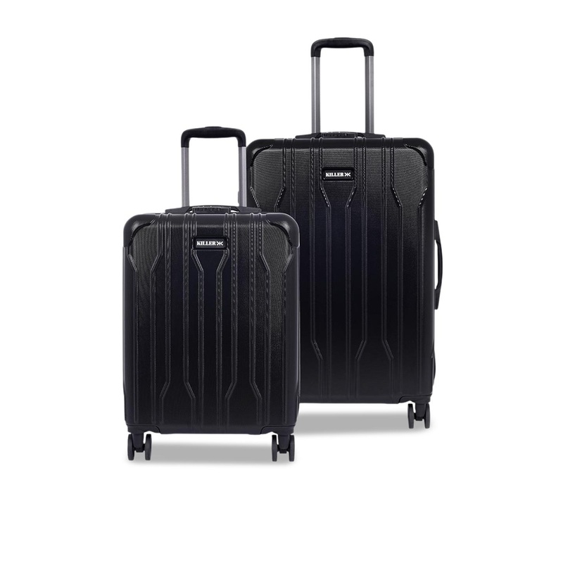 Killer Set Of 2 Hard-Sided Medium & Cabin Trolley Suitcase