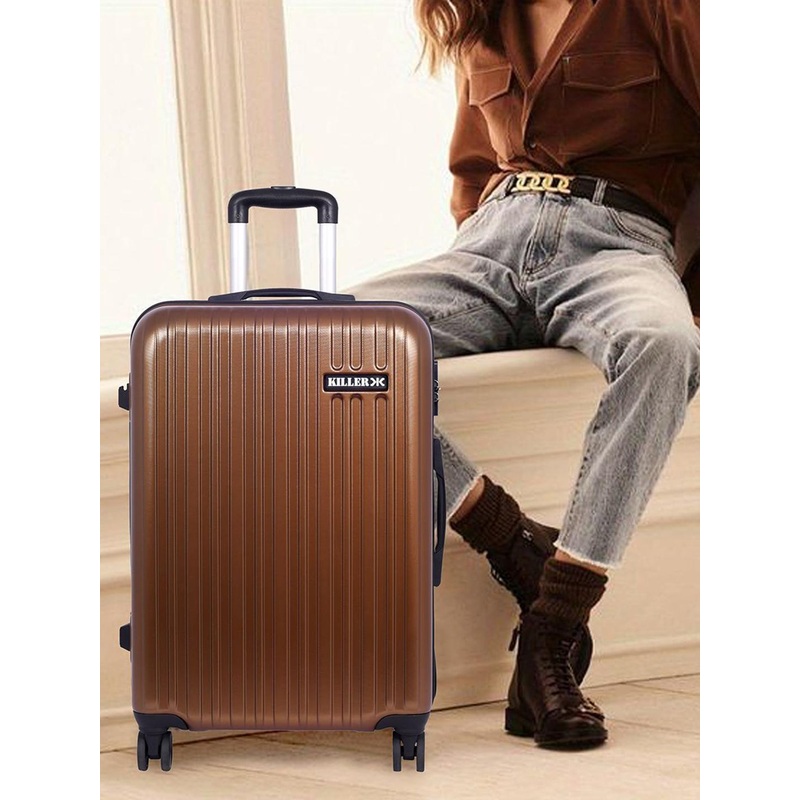 Killer Textured Hard Sided Trolly Bags