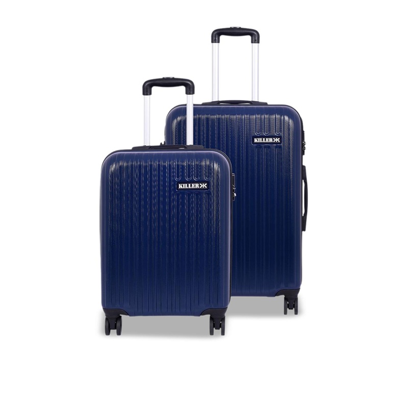 Killer Unisex 2-Pcs Hard-Sided Medium & Small Trolley Suitcase