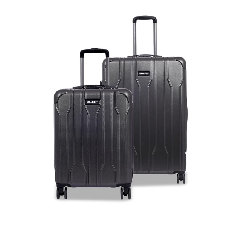 Killer Unisex Set Of 2 Hard-Sided Large & Cabin Trolley Suitcase