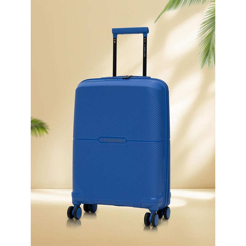Nasher Miles Hawaii Polypropylene TSA Lock Cabin Blue Trolley Bag – 20 Inch (55 cm)