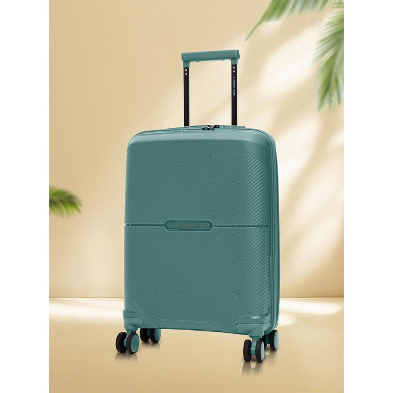 Nasher Miles Hawaii Polypropylene TSA Lock Cabin Dark Green Trolley Bag – 20 Inch (55 cm)