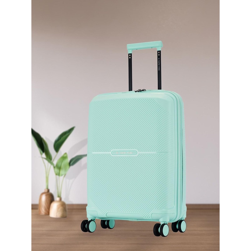 Nasher Miles Hawaii Polypropylene TSA Lock Cabin Pastel Green Trolley Bag – 20 Inch (55cm)