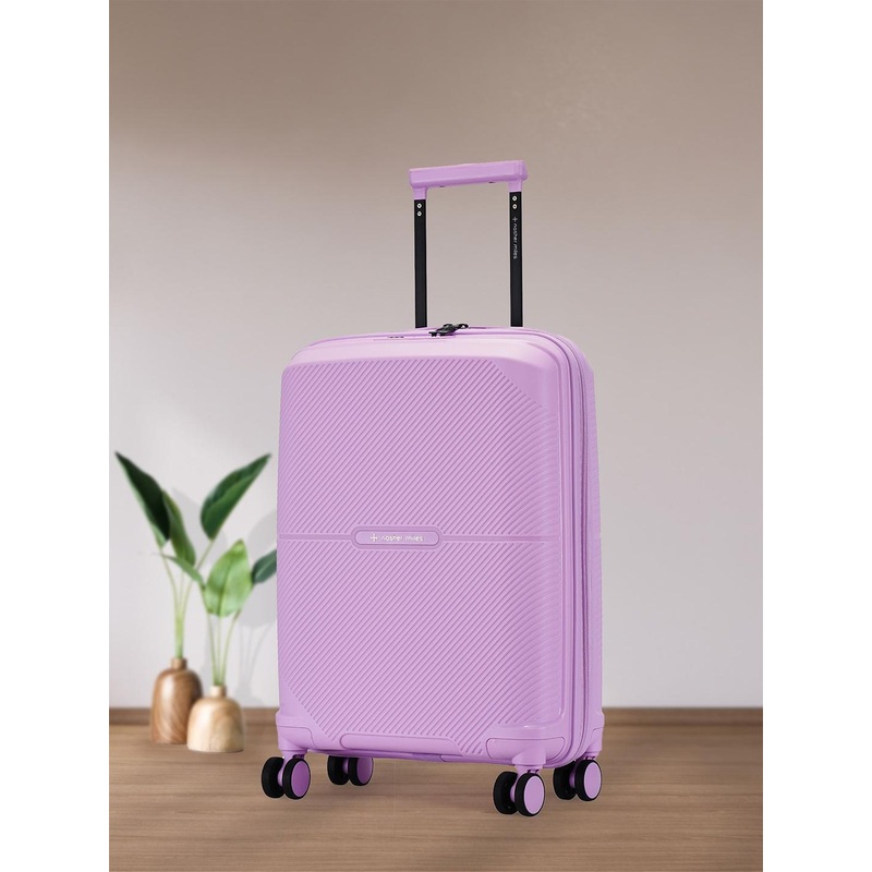 Nasher Miles Hawaii Polypropylene TSA Lock Cabin Purple Trolley Bag – 20 Inch (55 cm)