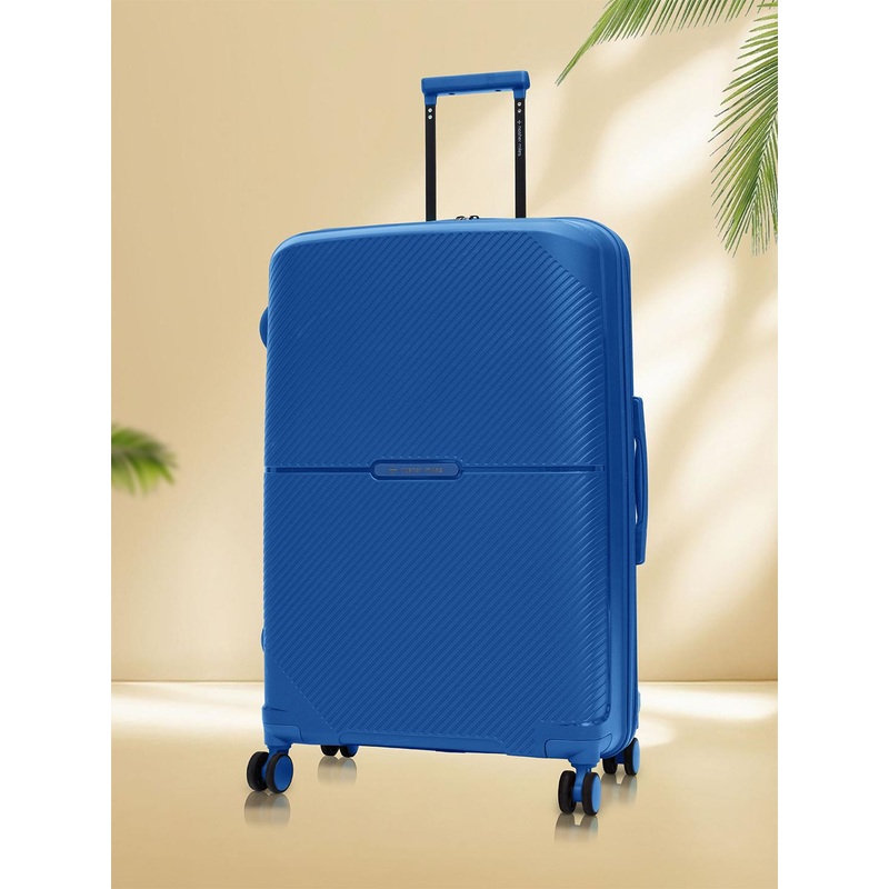 Nasher Miles Hawaii Polypropylene TSA Lock Large Blue Trolley Bag – 28 Inch (75 cm)