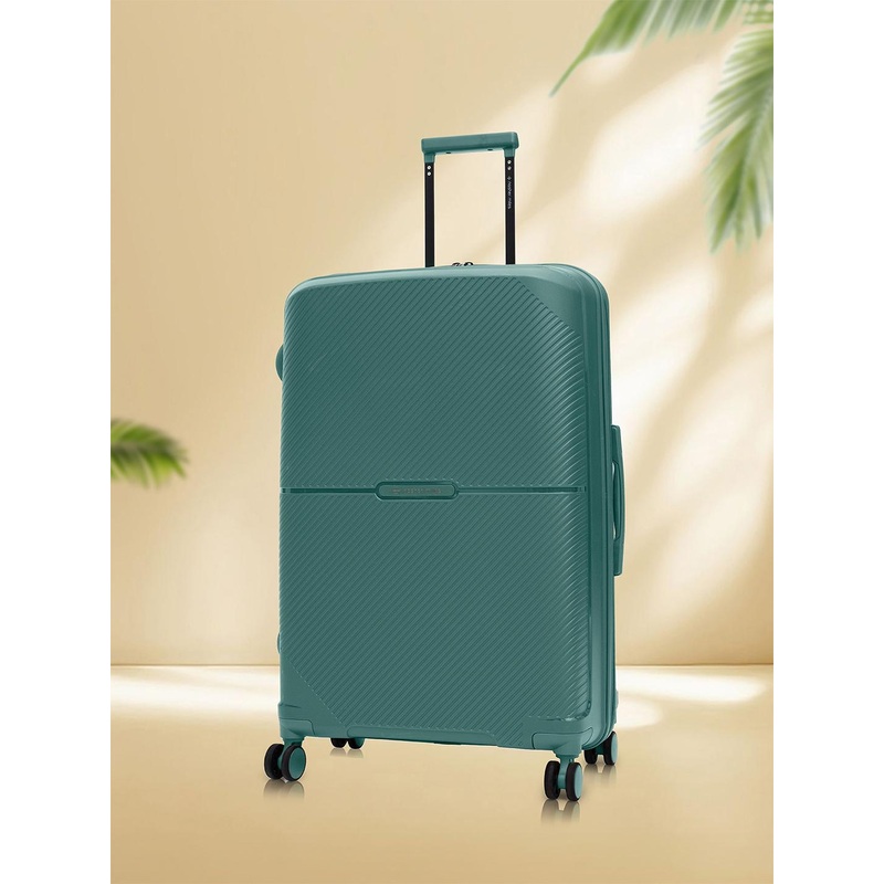 Nasher Miles Hawaii Polypropylene TSA Lock Large Dark Green Trolley Bag – 28 Inch (75 cm)