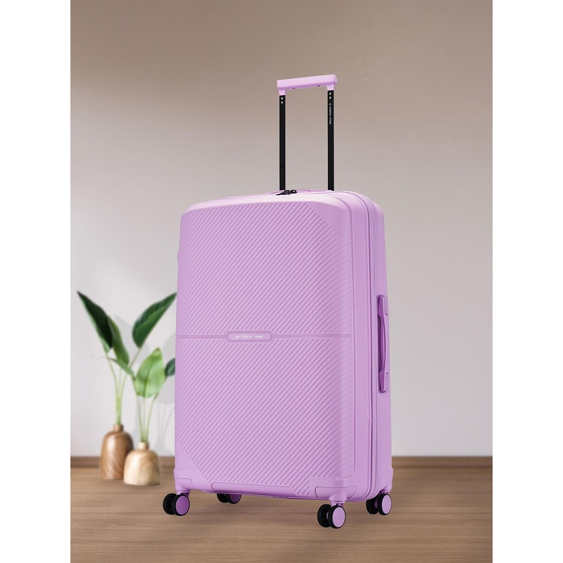 Nasher Miles Hawaii Polypropylene TSA Lock Large Purple Trolley Bag – 28 Inch (75 cm)