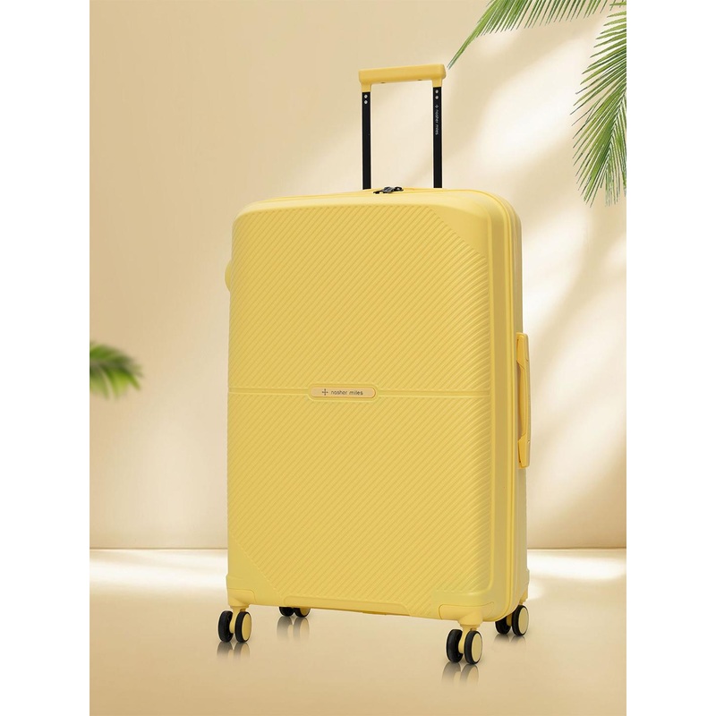 Nasher Miles Hawaii Polypropylene TSA Lock Large Yellow Trolley Bag – 28 Inch (75 cm)