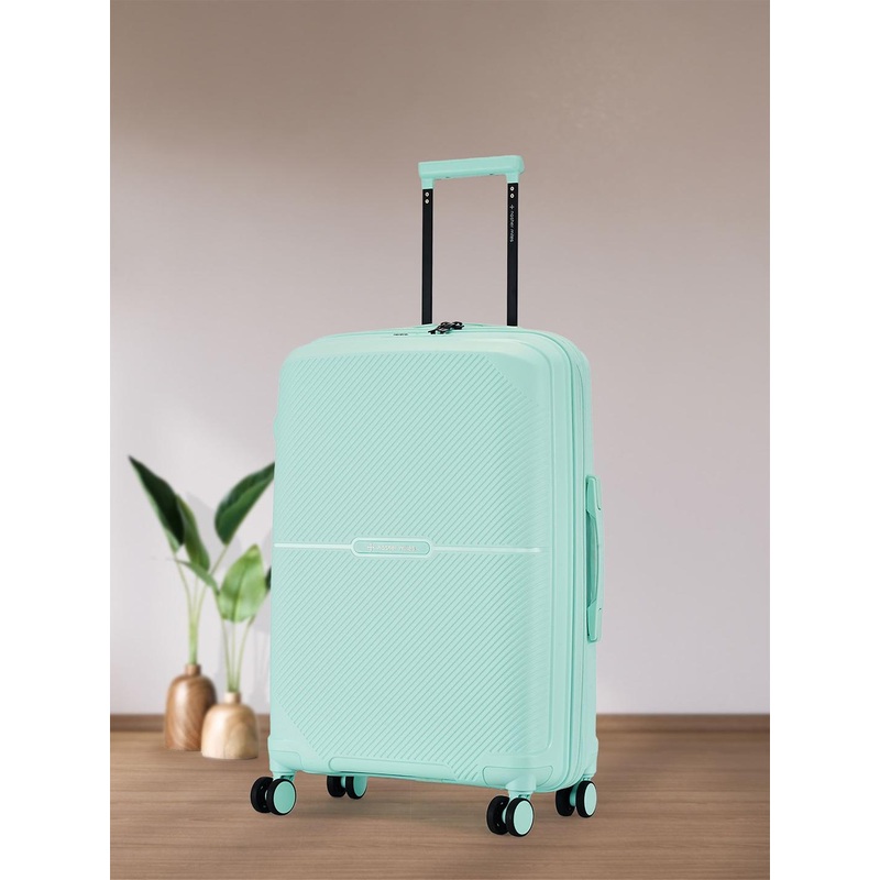 Nasher Miles Hawaii Polypropylene TSA Lock Medium Pastel Green Trolley Bag – 24 Inch 65 cm