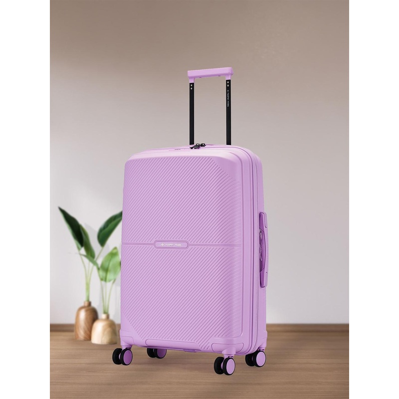 Nasher Miles Hawaii Polypropylene TSA Lock Medium Purple Trolley Bag – 24 Inch (65 cm)