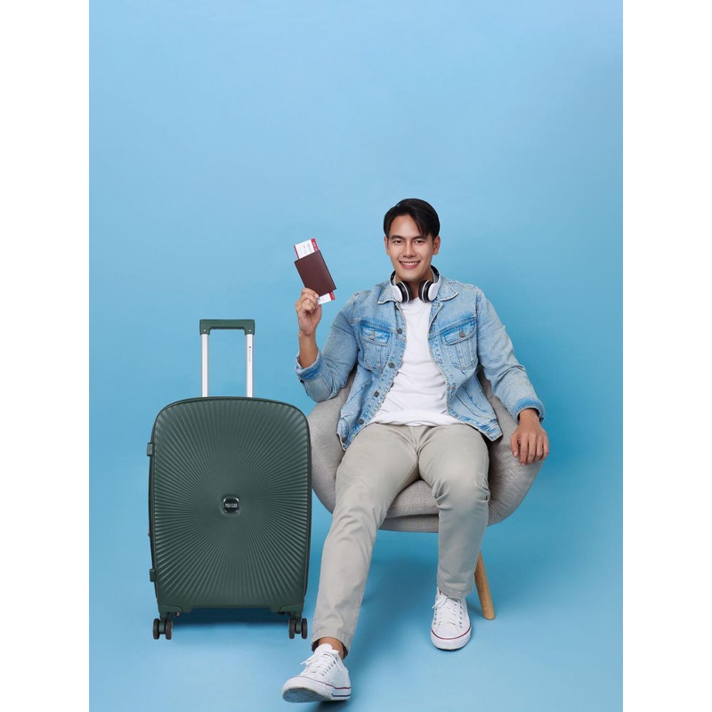 Polo Class Crown Series Textured Hard-Sided Large Trolley Bag