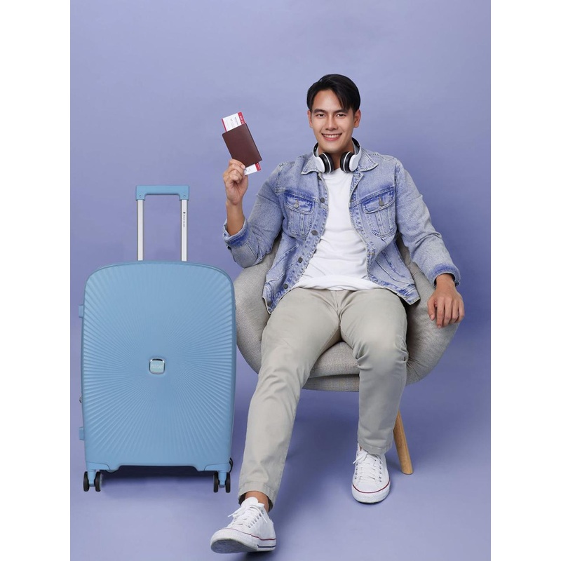 Polo Class Crown Series Unisex Textured Hard-Sided Cabin Trolley Bag