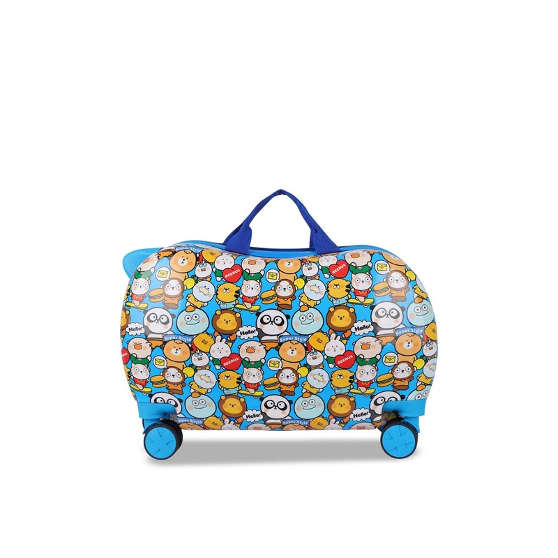 Polo Class Kids Printed Hard Sided Waterproof Trolley Bag