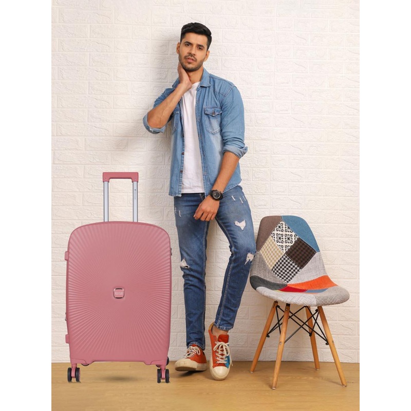 Polo Class Set Of 2 Padded Printed Hard Sided Trolley Suitcase