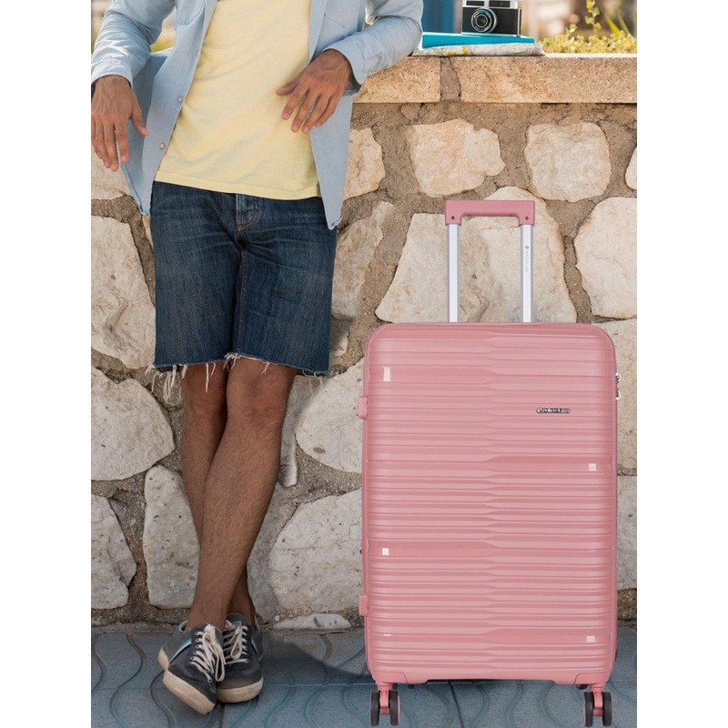 Polo Class Set Of 2 Printed Hard Sided Trolley Suitcase