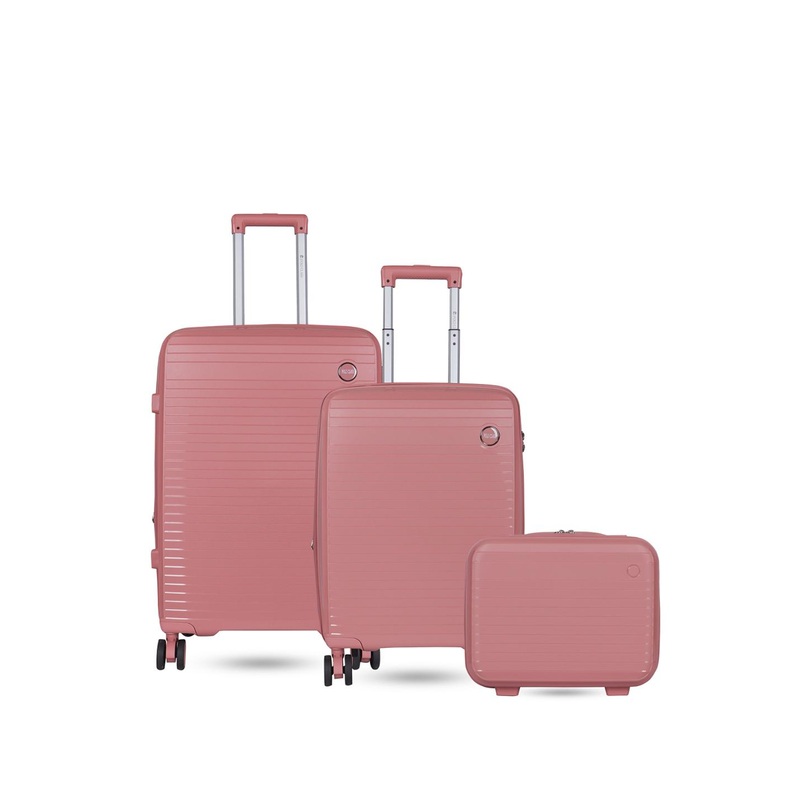 Polo Class Set Of 2 Textured Hard-Sided Large & Medium Trolley Bag