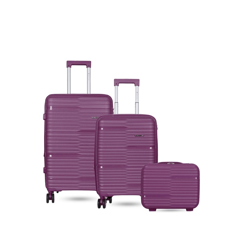 Polo Class Set Of 2 Textured Hard-Sided Trolley Suitcase